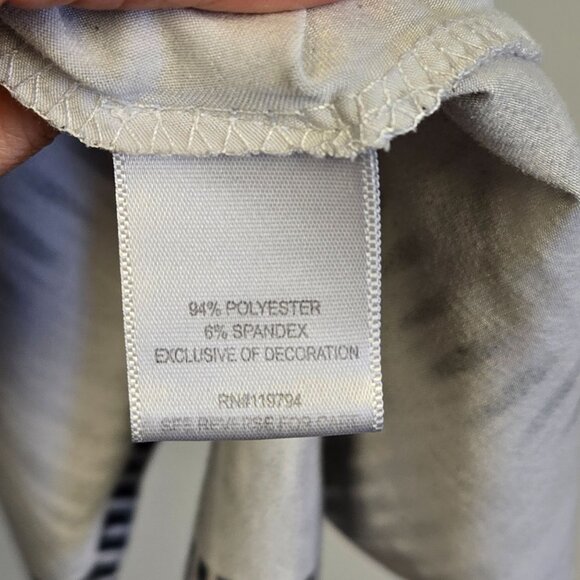 World Unity Y2K Women's Flowy Boho Tunic Top Beaded Neckline Waterfall Hem Blous - Picture 7 of 11